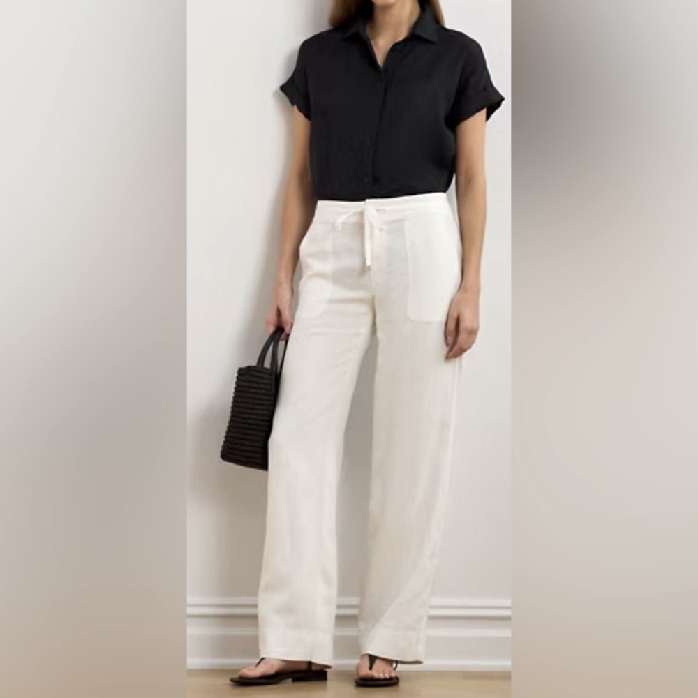 Ralph Lauren Black Label Elegant Linen Women's Pants